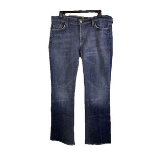 7 For All Mankind Bootcut Mid-Rise Stretch Jeans Sz 32